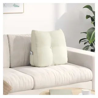 vidaXL Rücken Kissen 45 x 24 x 50 cm Creme