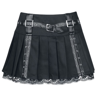 Burleska - Mittelalter Kurzer Rock - Aura Mini Skirt - S bis 4XL - für Damen - Größe S - schwarz - S
