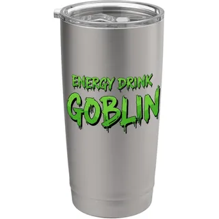 ENERGY DRINK GOBLIN Lustige koffeinhaltige Dosen Getränke Doppelwandiger Edelstahl-Thermobecher