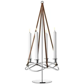 Georg Jensen Kerzenleuchter Season Edelstahl Silber