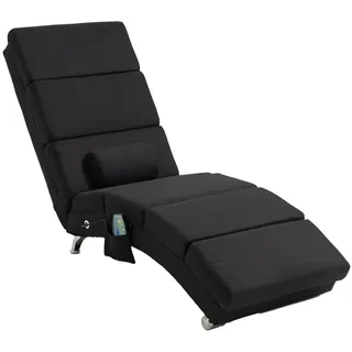 Homcom Massagesessel mit Fernbedienung Polyester 56 x 84 x 168 cm Schwarz