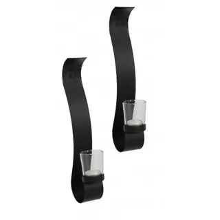 Gravidus Wandkerzenhalter Gravidus Metall Schwarz