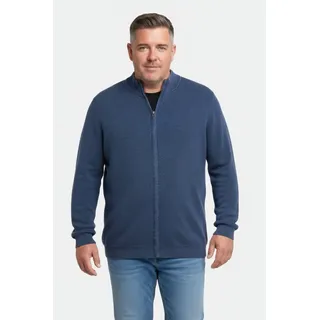 Boston Park Poloshirt Strickjacke Vintage Look Stehkragen blau|grün 60