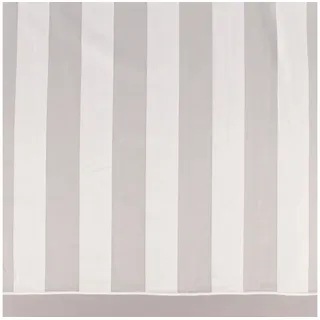 SCHÖNER LEBEN. Meterware Halbtransparenter Gardinenstoff Gardinenstores Längsstreifen ecru 3m, halbtransparent, Kunstfaser, made in Germany, mit Bleiband, pflegeleicht, überbreit weiß