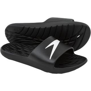 Badelatschen Slides - schwarz, schwarz, 39