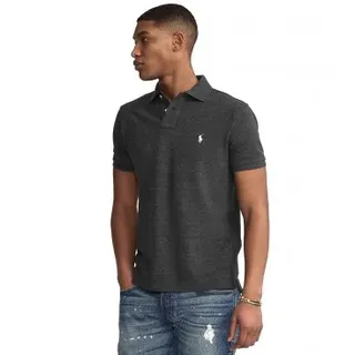 Polo Ralph Lauren für Herren. 710680784011 Schwarzes Slim-Fit-Piquet-Poloshirt (S), Baumwolle, Kurzarm