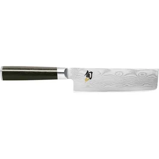 KAI DM-0728 Shun Nakiri 6,5 (16 cm), Rostfreier Stahl | Handgefertigtes japanisches Gemüsemesser, Schneidewerkzeug, VG-MAX Kern, Damast-Edelstahlverkleidung, Pakkawood-Griff