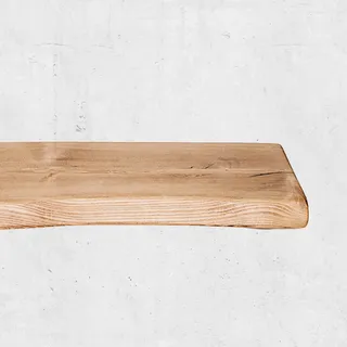 Chill House Waney/Live Edge Rustikal Wandregal 22x3.8cm, Eiche Natur, 140cm