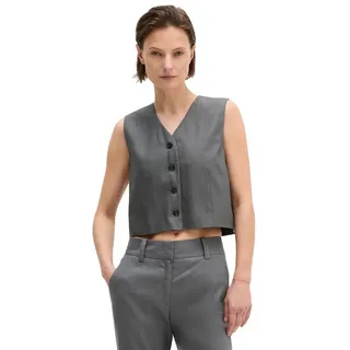 Marc O'Polo Anzugweste aus Viskose-Leinen-Stretch grau XL (42)