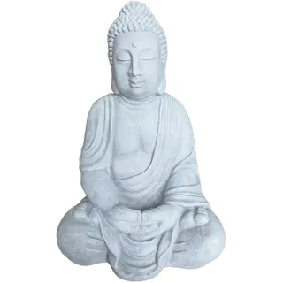 Relaxdays Buddha Figur 71 cm Grau