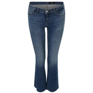 Noisy May (Petite) Bootcut-Jeans EVIE (1-tlg) Plain/ohne Details blau 25