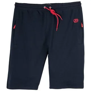 ADAMO Jogg-Bermudas Adamo kurze Jogginghose Übergröße navy gerippt blau 2XL