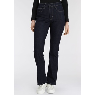 Bootcut-Jeans LEVI'S "725 High-Rise Bootcut" Gr. 27, Länge 30, blau (rinsed denim) Damen Jeans