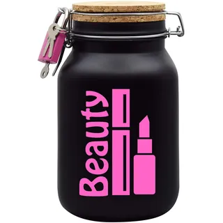 Spardose Beauty Geld Geschenk Idee Schwarz XL