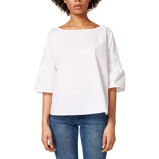 ESPRIT Damen 028EE1F006 Bluse, per Pack Weiß (White 100), Large (Herstellergröße: L) - L