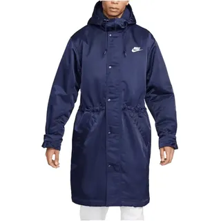 Nike Club Stadium Parka Jacke Blau Weiss F410 L