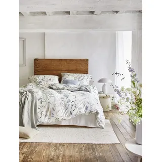 Irisette Bettwäsche Irisette Easy Soft-Seersucker Bettwäsche 155x220 Gräser Blumen grün, Seersucker, 2 teilig grün