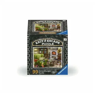 Ravensburger Erwachsenenpuzzle 99 Teile - Im Gutshaus: Wohnzimmer - Exit Puzzle