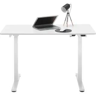 Schreibtisch MCA FURNITURE "Nakuru" Tische Gr. B/H/T: 120 cm x 72 cm x 60 cm, weiß (weiß, weiß, weiß) Schreibtische elektrisch höhenverstellbar von 72-122 cm, Breite 120 cm