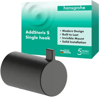 Hansgrohe AddStoris S Handtuchhaken Schwarz/Chrom 41762340