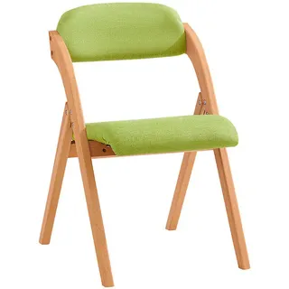 SoBuy Klappstuhl gepolstert grün