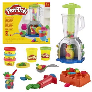 PLAY-DOH Smoothie Mixer Bastelset mit Küche 2 x 57 g 3 x 28 g