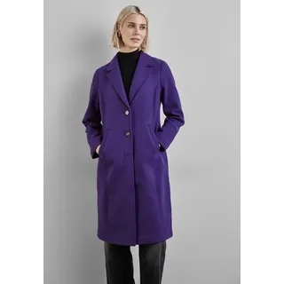 STREET ONE Damen A201958 Mantel in Woll-Optik, deep Lilac, 38 - 38