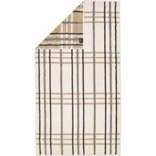 CAWÖ Noblesse Check Duschtuch 80 x 150 cm beige
