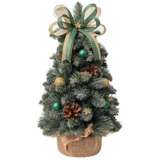 Creative Home Künstlicher Weihnachtsbaum Weihnachtsbaum Geschmückt Höhe 40 cm grün