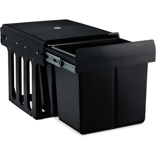 Relaxdays Einbaumülleimer 30 l Schwarz