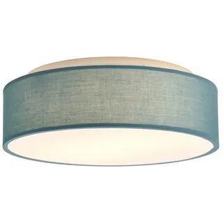 Zedelmaier Lampenschirm Deckenlampe Deckenleuchte Stoff, Max.40W/E27, ohne Leuchtmittel, Geeignet für Wohnzimmer Schlafzimmer Küche Flur Kinderzimmer blau Ø 38 cm