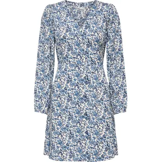 Only Druckkleid Shirtkleid Jadie Flower Blau 34