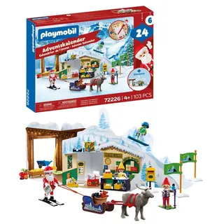 Playmobil® Spielzeug-Adventskalender Spielbausteine, Am Nordpol (72226), Christmas, Made in Europe bunt