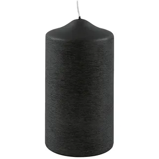 Kerze CANDLE - schwarz - DH 8x15 cm