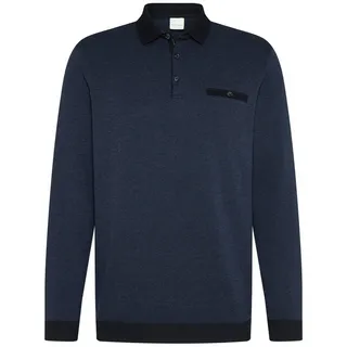 bugatti Langarm-Poloshirt blau XXL