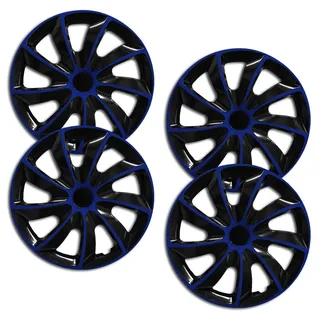 16 Zoll RKK02 Multi-Color Line (Schwarz-Blau) Radkappen/Radzierblenden 4 Stück