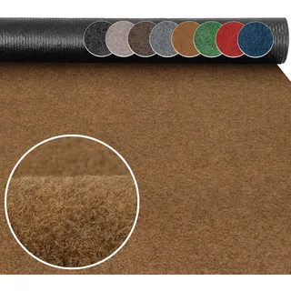 ANRO Schmutzfangläufer Teppich Läufer zuschneidbar Oskar Kokos 140 x 80 cm | Schmutzfangmatte & Sauberlaufmatte für den Eingangsbereich, innen und außen – 5 mm flach, zuschneidbar, TPE-Rücken
