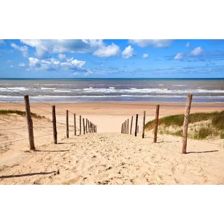 Papermoon Fototapete DÜNEN-NATUR LANDSCHAFT STRAND MEER SEE KÜSTE OZEAN XXL bunt 2 m x 1,49 m