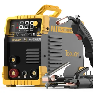 TOOLIOM 135A 3-in-1 Fülldraht Schweißgerät 230V | 3-in-1 Fülldraht MIG, MMA und Lift-TIG, großes LCD-display, synergische steuerung, ideal für Anfänger