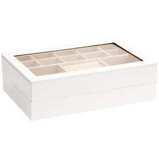AdelDream Schmuckkasten Schmuckschatulle Schmucktablett weiß BE