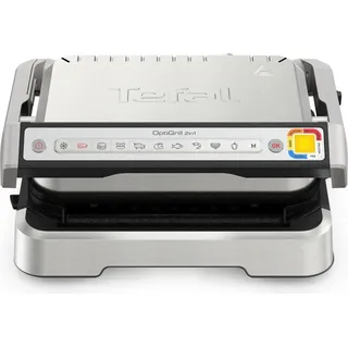 Tefal OptiGrill 2in1 Elektrischer Kontaktgrill, Edelstahl TEFAL GC773D30 - Silber