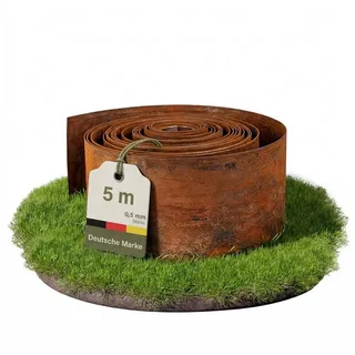 Novaterra Rasenkante 500 x 14 cm 1 Stück Rostoptik