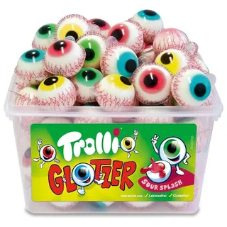 Trolli Glotzer Fruchtgummi-Auge sauer gefüllt, 60 Stück
