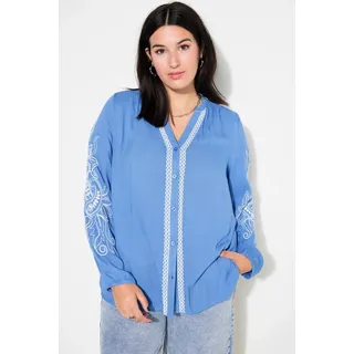 Studio Untold Hemdbluse Loose Shape blau 54/56