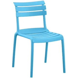 CLP Kebren Gartenstuhl 49 x 82 x 59 cm blau 1 St.
