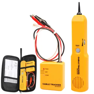 Cable Tracker, Kabelbruch Suchgerät Mähroboter, Kabelfinder Kabeltester Leitungssucher, RJ11 Kabel-Tracer und Tongenerator, Multifunctional Netzwerktester Kabeltester zum Suchen und Verfolgen