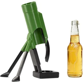 51 mm Bier Mörser, Bieröffner Mörser, Lustiger Kronkorkenwerfer Flaschenöffner, Freihändiger Bierflaschen-Mörser-Öffner für Zuhause, Bar und Party (A)