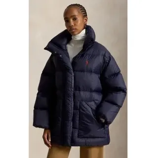 Polo Ralph Lauren für Damen. 211971186500 Puffer-Mantel marineblau (S), Lässig, Recyceltes Nylon
