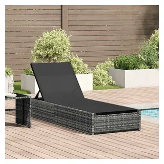 vidaXL Sonnenliege 69 x 200 x 27 cm Grau