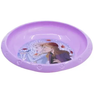 Disney Frozen Teller Kinderteller – Bruchsicherer Essteller für Kinder mit Motivdesign, (1 St) lila
